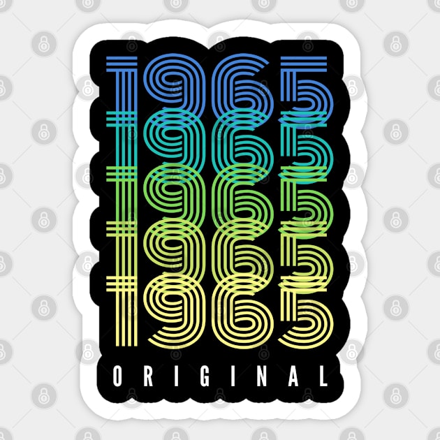 Born in 1965 - 1965 Birthday Gift - 1965 Original Sticker by Design By Leo